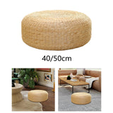 Maxbell 2xTatami Seat Cushion Handcrafted Meditation Cushion for Office Indoor Balcony 40cm diameter