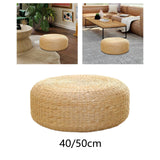 Maxbell 2xTatami Seat Cushion Handcrafted Meditation Cushion for Office Indoor Balcony 40cm diameter