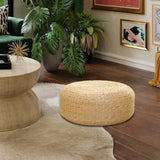 Maxbell 2xTatami Seat Cushion Handcrafted Meditation Cushion for Office Indoor Balcony 40cm diameter