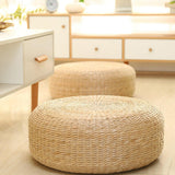 Maxbell 2xTatami Seat Cushion Handcrafted Meditation Cushion for Office Indoor Balcony 40cm diameter