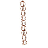 Maxbell 2xRain Chains Replace Metal Rainwater Catcher Chain for Awnings Backyard Sheds Rings