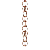Maxbell 2xRain Chains Replace Metal Rainwater Catcher Chain for Awnings Backyard Sheds Rings