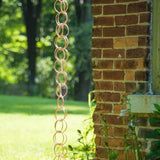 Maxbell 2xRain Chains Replace Metal Rainwater Catcher Chain for Awnings Backyard Sheds Rings