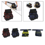 Maxbell Gardening Tool Waist Bag Belt Waterproof Practical Tool Belt Pouch Carpenter red edge