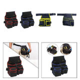 Maxbell Gardening Tool Waist Bag Belt Waterproof Practical Tool Belt Pouch Carpenter red edge