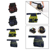 Maxbell Gardening Tool Waist Bag Belt Waterproof Practical Tool Belt Pouch Carpenter red edge