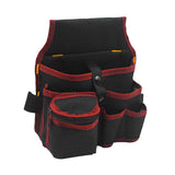 Maxbell Gardening Tool Waist Bag Belt Waterproof Practical Tool Belt Pouch Carpenter red edge