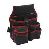 Maxbell Gardening Tool Waist Bag Belt Waterproof Practical Tool Belt Pouch Carpenter red edge