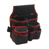 Maxbell Gardening Tool Waist Bag Belt Waterproof Practical Tool Belt Pouch Carpenter red edge