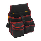 Maxbell Gardening Tool Waist Bag Belt Waterproof Practical Tool Belt Pouch Carpenter red edge