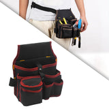 Maxbell Gardening Tool Waist Bag Belt Waterproof Practical Tool Belt Pouch Carpenter red edge