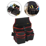 Maxbell Gardening Tool Waist Bag Belt Waterproof Practical Tool Belt Pouch Carpenter red edge