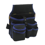 Maxbell Gardening Tool Waist Bag Belt Waterproof Practical Tool Belt Pouch Carpenter blue edges