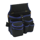 Maxbell Gardening Tool Waist Bag Belt Waterproof Practical Tool Belt Pouch Carpenter blue edges