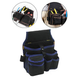 Maxbell Gardening Tool Waist Bag Belt Waterproof Practical Tool Belt Pouch Carpenter blue edges