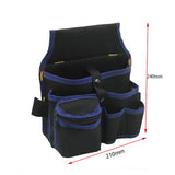 Maxbell Gardening Tool Waist Bag Belt Waterproof Practical Tool Belt Pouch Carpenter blue edges