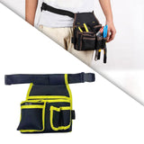Maxbell Gardening Tool Waist Bag Belt Waterproof Practical Tool Belt Pouch Carpenter yellow edge