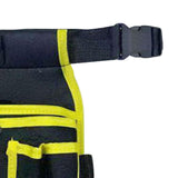 Maxbell Gardening Tool Waist Bag Belt Waterproof Practical Tool Belt Pouch Carpenter yellow edge