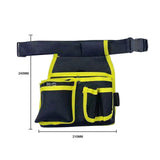 Maxbell Gardening Tool Waist Bag Belt Waterproof Practical Tool Belt Pouch Carpenter yellow edge