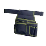 Maxbell Gardening Tool Waist Bag Belt Waterproof Practical Tool Belt Pouch Carpenter green edge