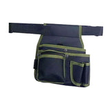 Maxbell Gardening Tool Waist Bag Belt Waterproof Practical Tool Belt Pouch Carpenter green edge