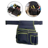 Maxbell Gardening Tool Waist Bag Belt Waterproof Practical Tool Belt Pouch Carpenter green edge