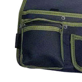 Maxbell Gardening Tool Waist Bag Belt Waterproof Practical Tool Belt Pouch Carpenter green edge