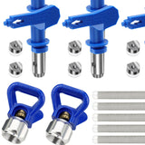 6x Reversible Airless Paint Sprayer Nozzle Tips Precise Nozzle for Buildings with Filter Net