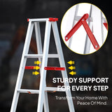 Maxbell 2xStepladders Tie Rod Aluminum Fixed Support Hinge Connector Step Ladder Hinge 77cm