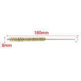 Maxbell 2xPipe Brush Small Long Handle Pipe Cleaning Brush for Auto Polishing Cleaning Diameter 8mm