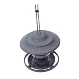 Maxbell Garden Birds Feeder Hanging Birds Feeding Station for Backyard Outside Trees Gray