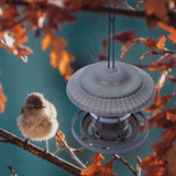 Maxbell Garden Birds Feeder Hanging Birds Feeding Station for Backyard Outside Trees Gray
