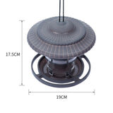 Maxbell Garden Birds Feeder Hanging Birds Feeding Station for Backyard Outside Trees Gray