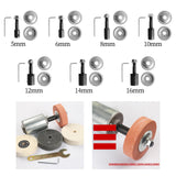 Maxbell Grinding Wheel Shaft Buffing Arbor Threaded Shaft for Hair Wheel Fiber Wheel 5mm 85g