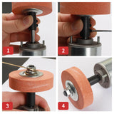 Maxbell Grinding Wheel Shaft Buffing Arbor Threaded Shaft for Hair Wheel Fiber Wheel 5mm 85g
