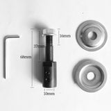 Maxbell Grinding Wheel Shaft Buffing Arbor Threaded Shaft for Hair Wheel Fiber Wheel 10mm 92g