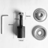 Maxbell Grinding Wheel Shaft Buffing Arbor Threaded Shaft for Hair Wheel Fiber Wheel 14mm 101g