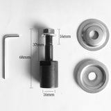 Maxbell Grinding Wheel Shaft Buffing Arbor Threaded Shaft for Hair Wheel Fiber Wheel 16mm 106g