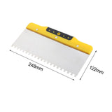 Maxbell Drywall Trowel Notched Spreader Plastering Toothed Spatula Plastering Trowel 250mm