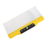 Maxbell Drywall Trowel Notched Spreader Plastering Toothed Spatula Plastering Trowel 250mm