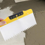 Maxbell Drywall Trowel Notched Spreader Plastering Toothed Spatula Plastering Trowel 250mm