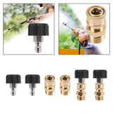 Maxbell Pressure Washer Adapter Household Sturdy Copper for Pressure Washer Fittings Male 14