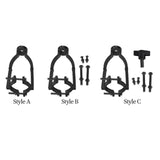 Maxbell Square Hole Drill Fixed Bracket Black Accessory Professional for Drill Press Style A