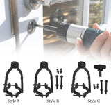 Maxbell Square Hole Drill Fixed Bracket Black Accessory Professional for Drill Press Style A