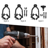 Maxbell Square Hole Drill Fixed Bracket Black Accessory Professional for Drill Press Style A