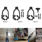 Maxbell Square Hole Drill Fixed Bracket Black Accessory Professional for Drill Press Style A