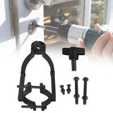 Maxbell Square Hole Drill Fixed Bracket Black Accessory Professional for Drill Press Style A