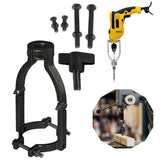 Maxbell Square Hole Drill Fixed Bracket Black Accessory Professional for Drill Press Style A