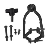 Maxbell Square Hole Drill Fixed Bracket Black Accessory Professional for Drill Press Style C