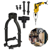 Maxbell Square Hole Drill Fixed Bracket Black Accessory Professional for Drill Press Style C